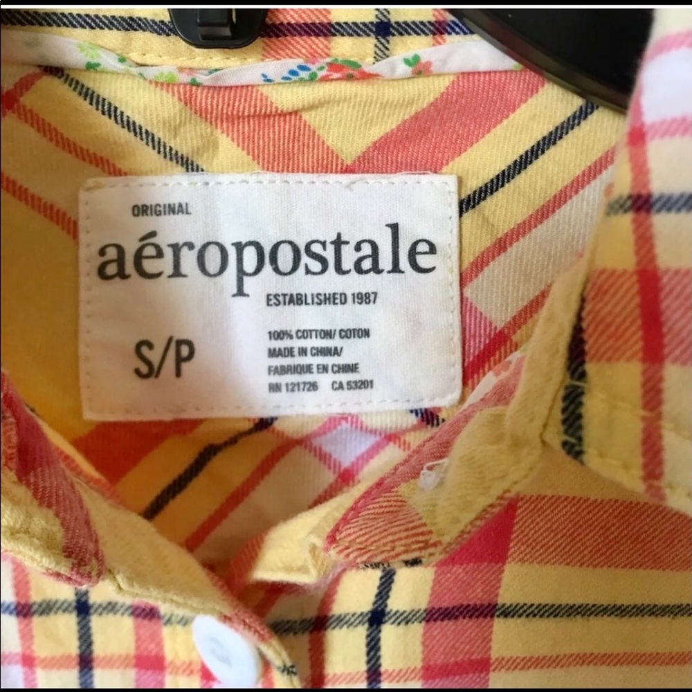 A bundle of flannel shirts Aeropostale + 2 more